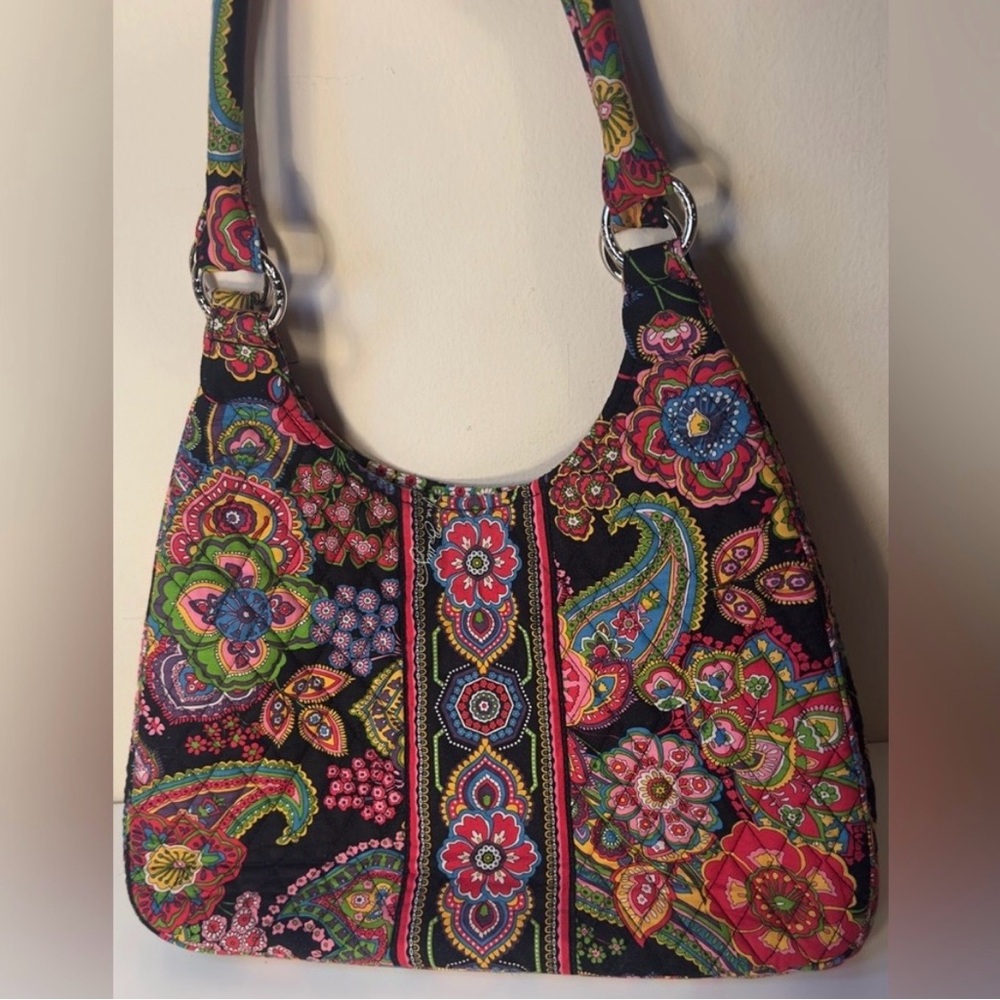 Vera Bradley Colorful Paisley Shoulder Bag - Picture 2 of 7